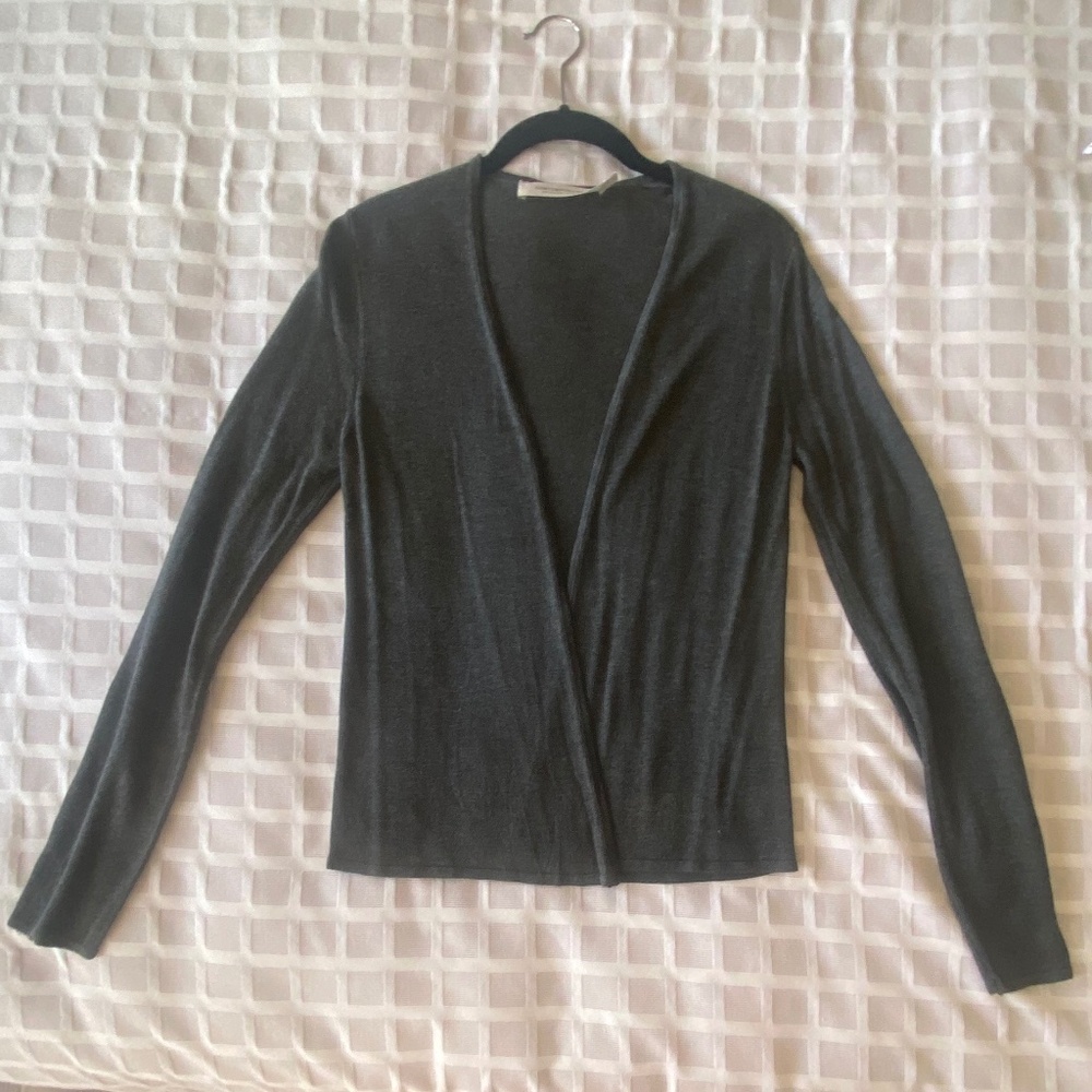 Charcoal Grey Cardigan Contemporaine from Simons Excellent Condition
